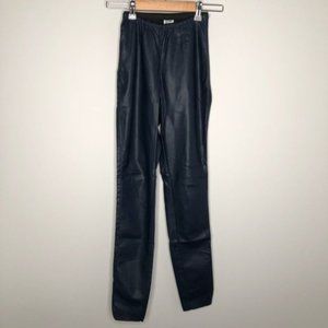 Vero Moda Blue Faux Leather Skinny  Pants Size XS